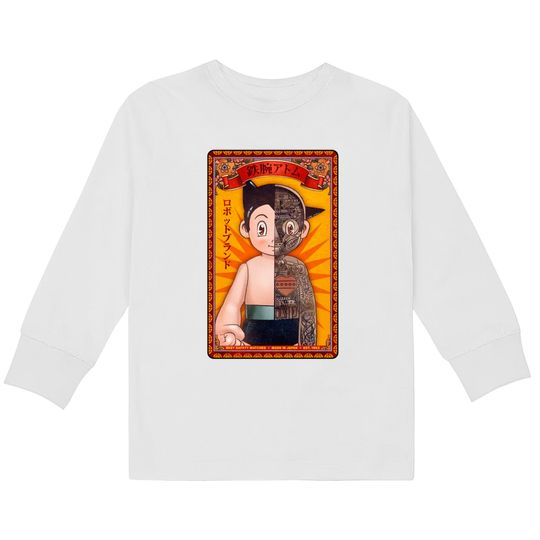 Mighty Atom Brand Matches - Astro Boy -  Kids Long Sleeve T-Shirts