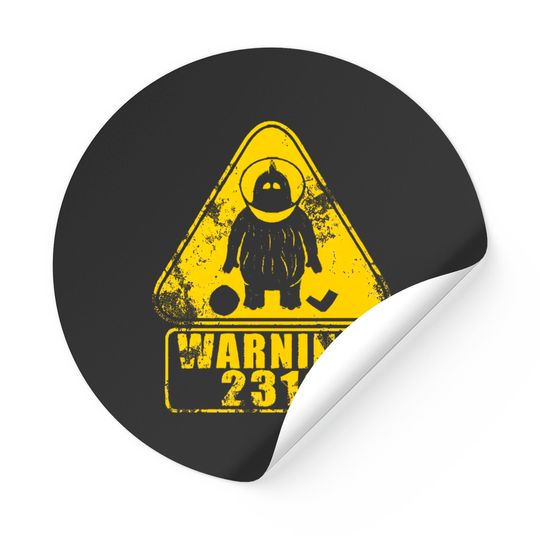 Warning 2319 - Monsters Inc - Stickers