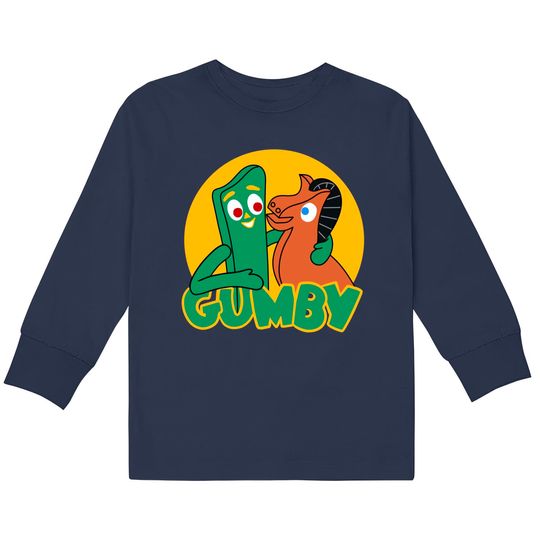 Gumby and Pokey - Gumby And Pokey -  Kids Long Sleeve T-Shirts