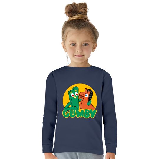 Gumby and Pokey - Gumby And Pokey -  Kids Long Sleeve T-Shirts