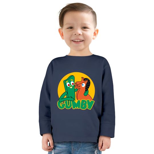 Gumby and Pokey - Gumby And Pokey -  Kids Long Sleeve T-Shirts