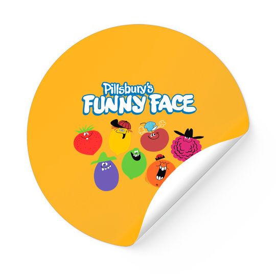 Discover Pillsbury's Funny Face - Funny Face - Stickers