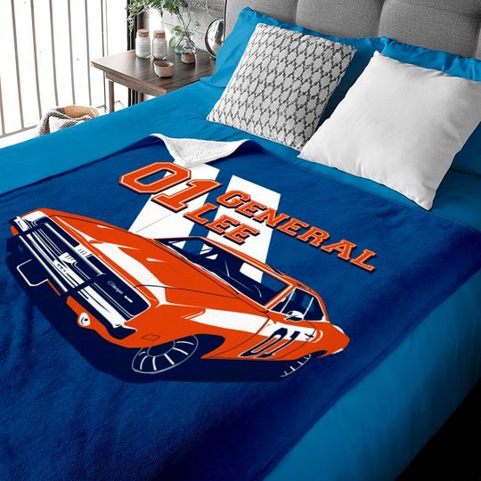General Lee - Dukes Of Hazzard - Baby Blankets
