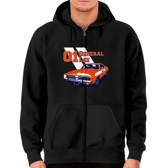 General Lee - Dukes Of Hazzard - Zip Hoodies