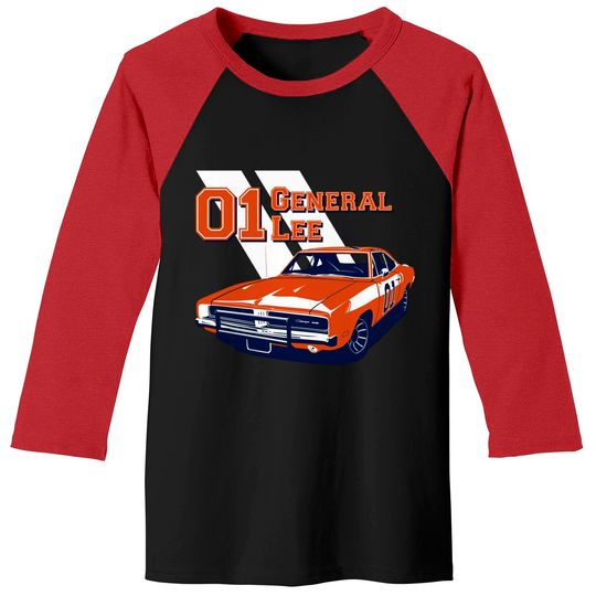General Lee - Dukes Of Hazzard - Baseball Tees