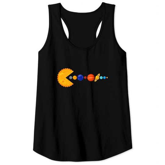Pacman Eating Planets - Pacman - Tank Tops