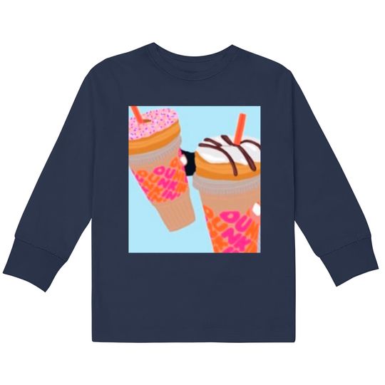 Dunkin’ Donuts phone case - Dunkin Donuts -  Kids Long Sleeve T-Shirts