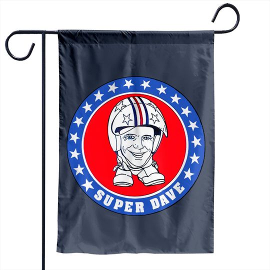 Super Dave logo - Super Dave Osborne - Garden Flags