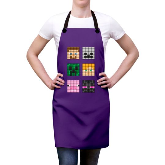 Famous characters - Minecraft - Aprons