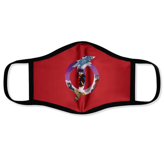 Static Shock Logo - Static Shock - Face Masks