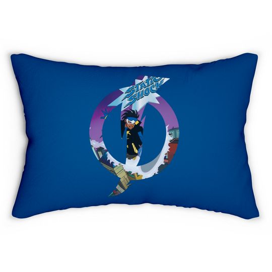 Static Shock Logo - Static Shock - Lumbar Pillows