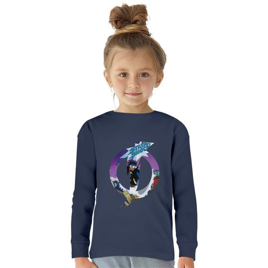 Static Shock Logo - Static Shock -  Kids Long Sleeve T-Shirts