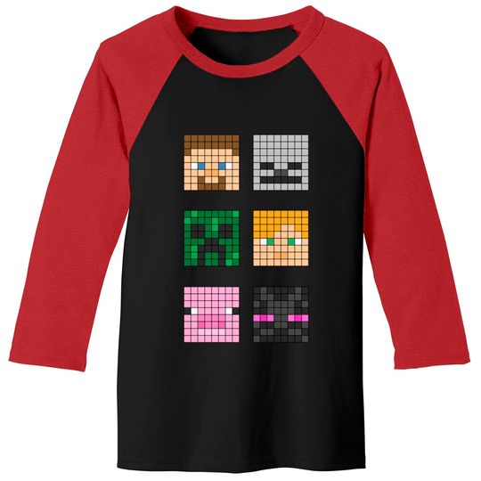 Discover Famous characters - Minecraft - Baseball Tees