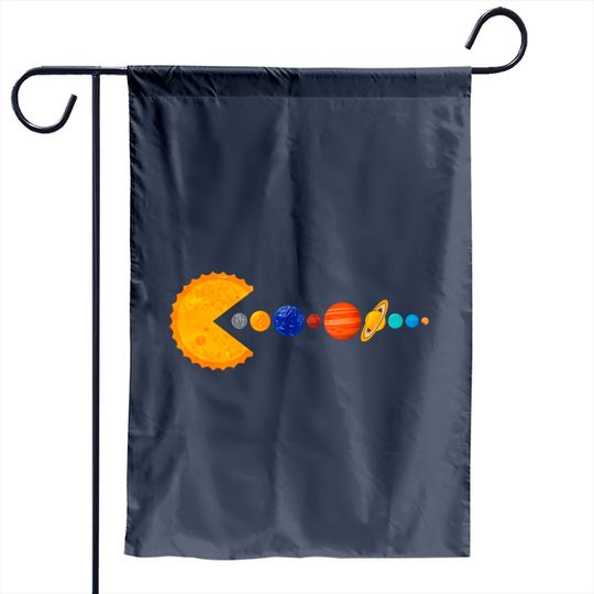 Pacman Eating Planets - Pacman - Garden Flags