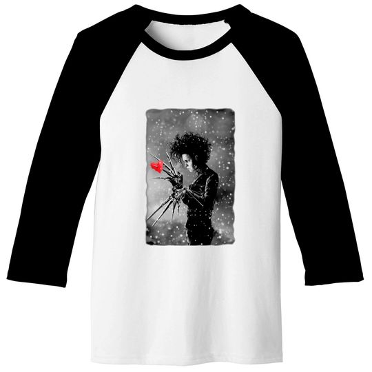 PAPER HEARTS - Edward Scissorhands - Baseball Tees