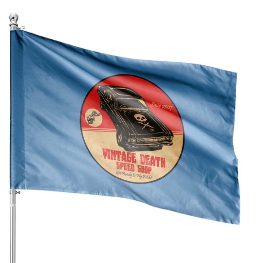 Vintage Death Speed Shop - Deathproof - House Flags