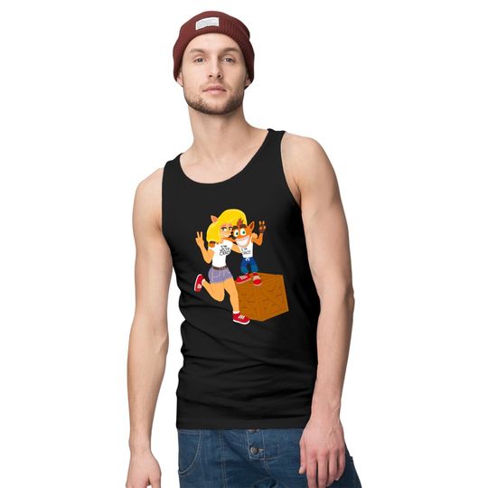 Crash and Tawna Together Again - Crash Bandicoot - Tank Tops
