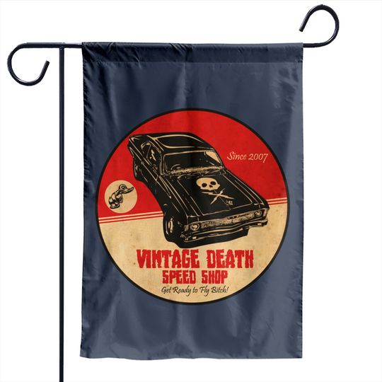 Discover Vintage Death Speed Shop - Deathproof - Garden Flags