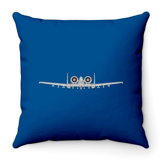 A - 10 Warthog Thunderbolt II - A 10 Warthog Thunderbolt Ii - Throw Pillows