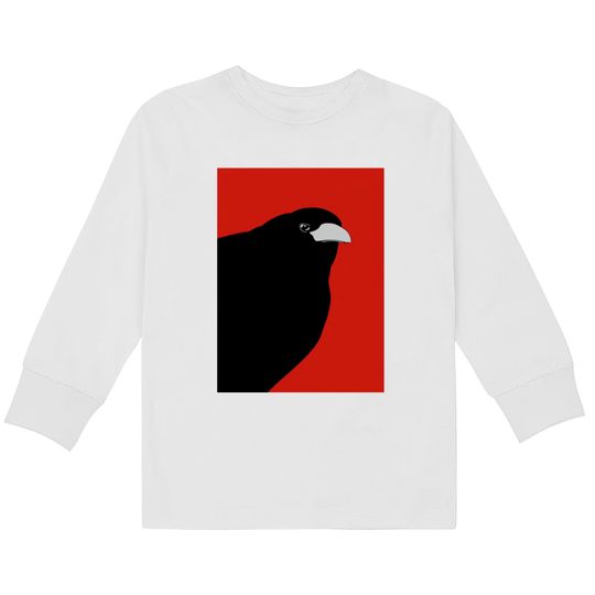 THE OLD CROW #6 - Crow -  Kids Long Sleeve T-Shirts