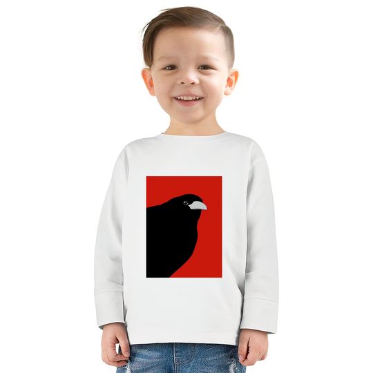 THE OLD CROW #6 - Crow -  Kids Long Sleeve T-Shirts