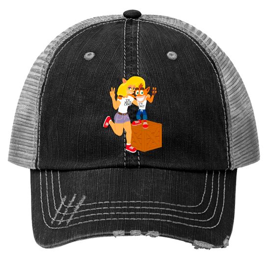 Crash and Tawna Together Again - Crash Bandicoot - Trucker Hats