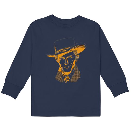 Discover Hank Williams - Hank Williams -  Kids Long Sleeve T-Shirts