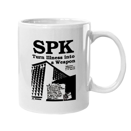 Discover Socialist Patients Collective SPK - Turn Illness Into a Weapon - Spk - Mugs