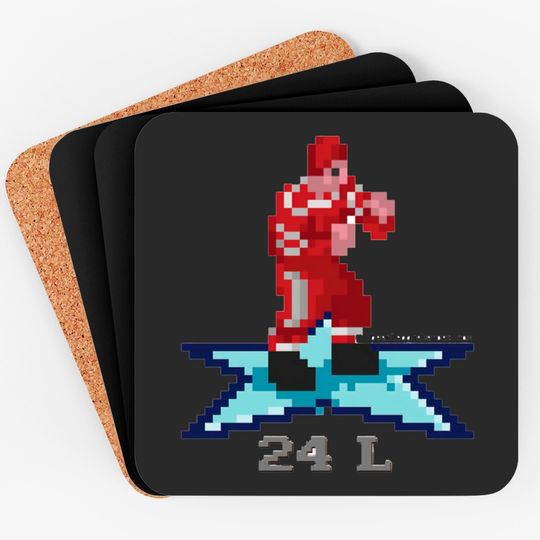 Discover 16-Bit Legend: Bob Probert (Red Wings) - Detroit Red Wings - Coasters