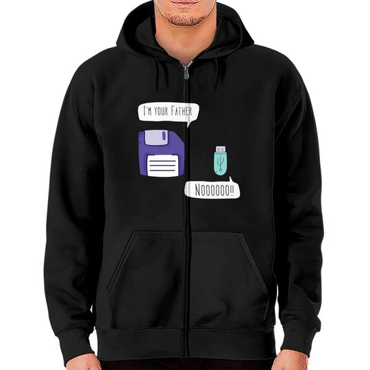 Discover I'm your Father floppy disk - Im Your Father - Zip Hoodies