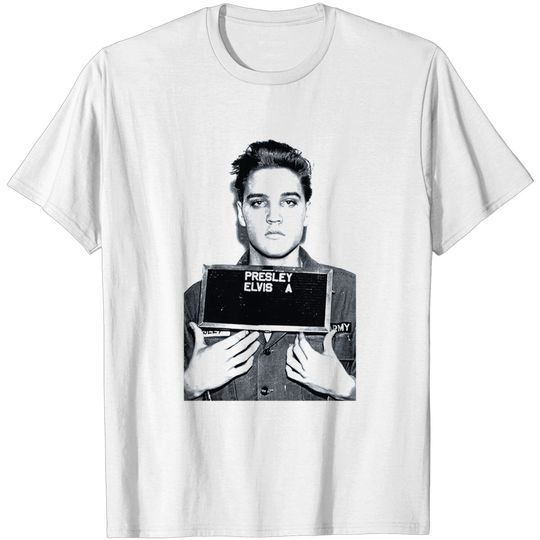 Elvis Presley Mugshot Unisex Adult T-Shirt