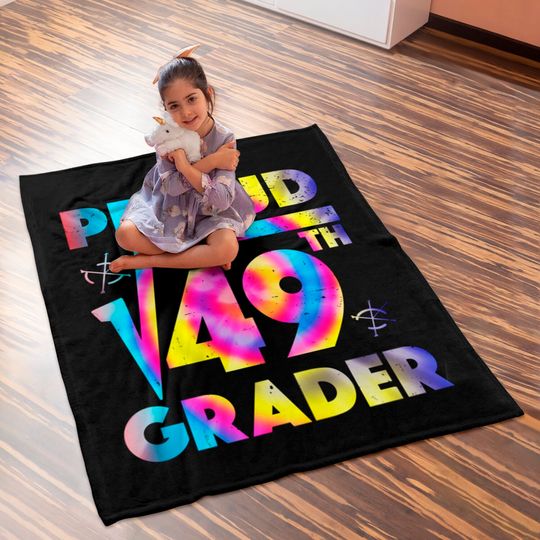 Proud 7th Grade Square Root of 49 Teachers Students - 7th Grade Student - Baby Blankets