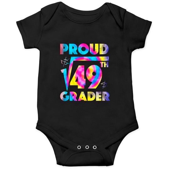 Discover Proud 7th Grade Square Root of 49 Teachers Students - 7th Grade Student - Onesies