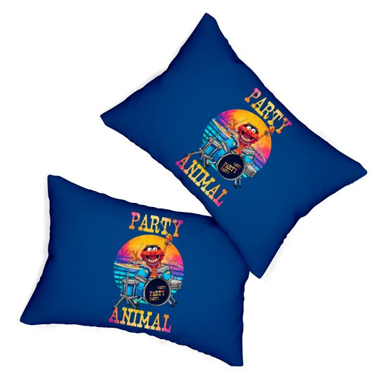 retro party animal - Muppets - Lumbar Pillows