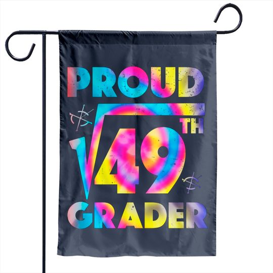 Proud 7th Grade Square Root of 49 Teachers Students - 7th Grade Student - Garden Flags