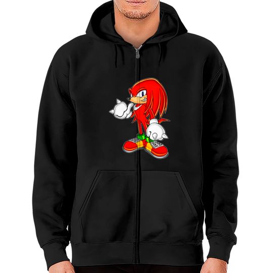 Discover Knuckles The Echidna - Knuckles The Echidna - Zip Hoodies