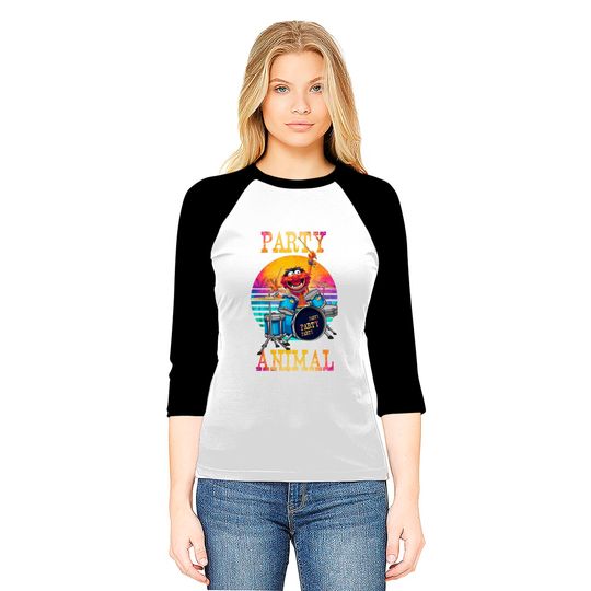 retro party animal - Muppets - Baseball Tees