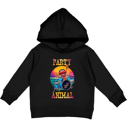 Discover retro party animal - Muppets - Kids Pullover Hoodies