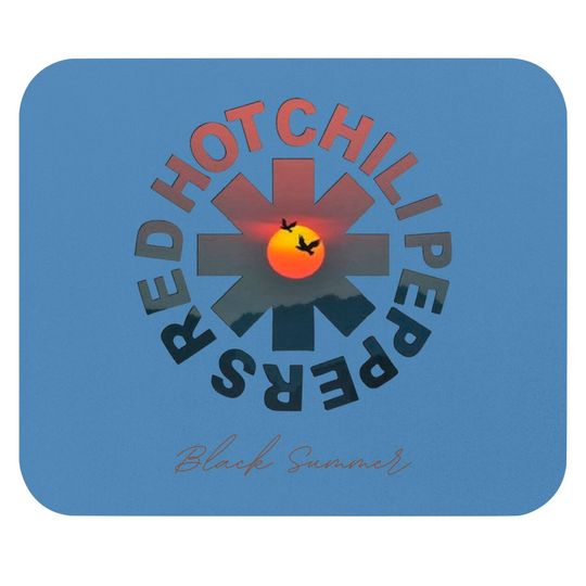 Red Hot Chili Peppers Mouse Pad, Black Summer Mouse Pads, Rock Band Mouse Pad, Chili Peppers