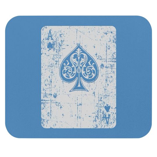 Vintage ace of spades playing card poker Mouse Pads
