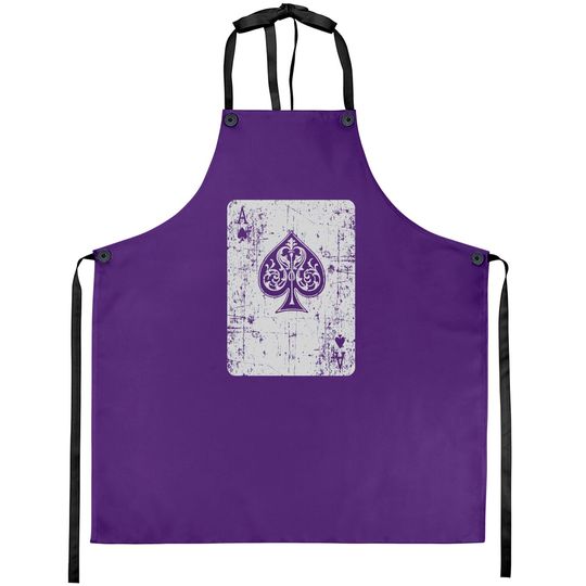 Discover Vintage ace of spades playing card poker Aprons