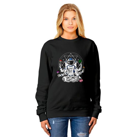 Astronaut Psychedelic Meditation Sweatshirts