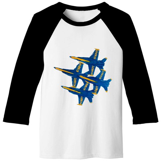 Navy Blue Angels - Navy - Baseball Tees