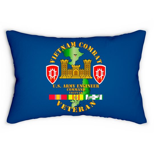 Discover Vietnam Combat Engineer - Engineer Command Vietnam w SVC - Combat - Lumbar Pillows