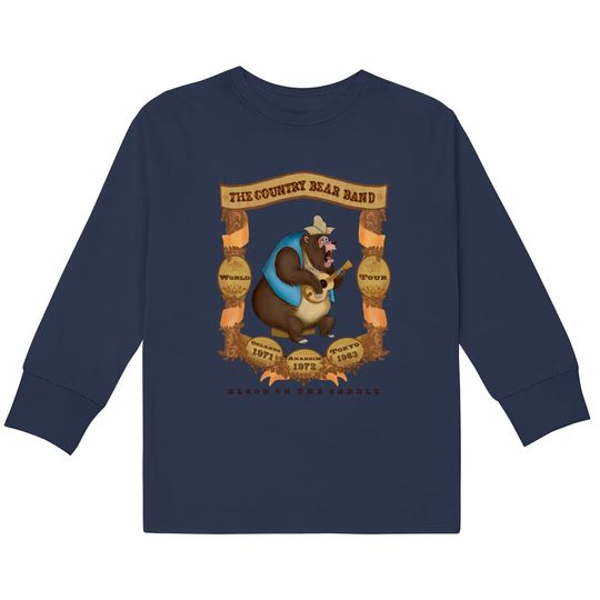 Bear Band Tour feat. Big Al - Country Bear Jamboree -  Kids Long Sleeve T-Shirts