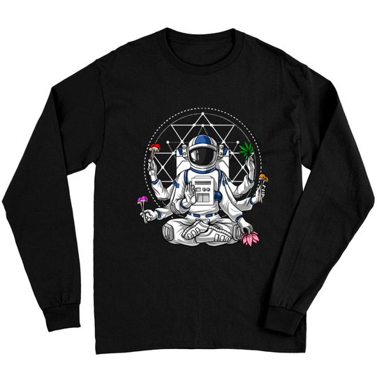 Discover Astronaut Psychedelic Meditation Long Sleeves