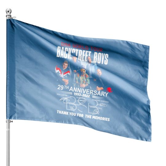Backstreet Boys House Flags, DNA World Tour 2022 House Flag, Vocal Group House Flags