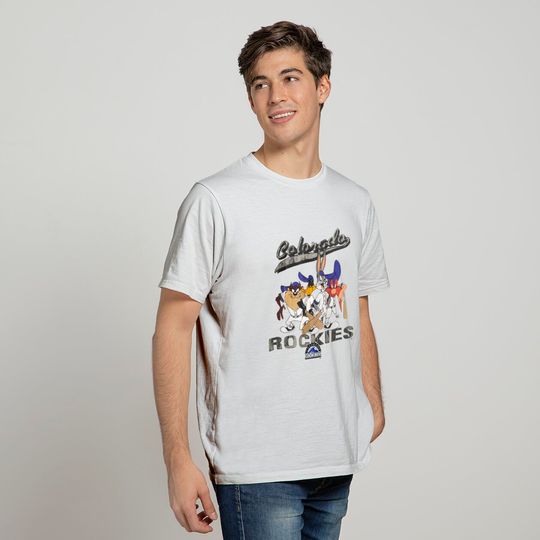 Vintage 1993 Looney Tunes Colorado Rockies T-Shirt, 90s Looney Tunes Shirt, Colorado Rockies Team Shirt