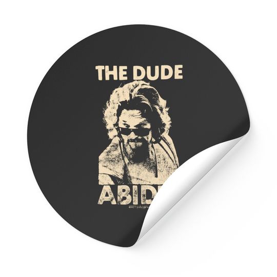 The Dude Abides Sticker, The Big Lebowski Sticker, Movie Posters Sticker, 90s Vintage Movie Stickers