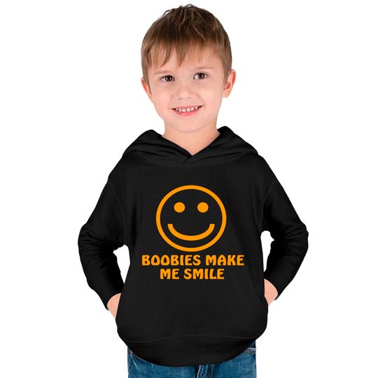Boobies Make Me Smile - Gifts For Him - Kids Pullover Hoodies